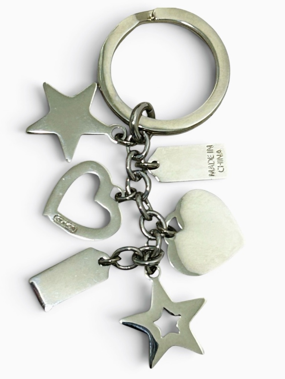 COACH Stars and Hearts Key Ring/Bag Charm - Picture 2 of 3